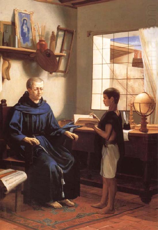 Civilizing missionaries, teachers apostolicos, unknow artist